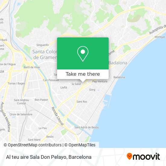 Al teu aire Sala Don Pelayo map