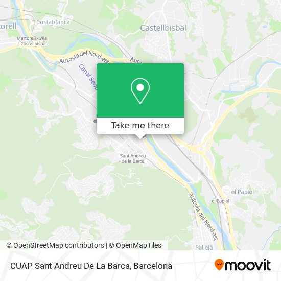 mapa CUAP Sant Andreu De La Barca