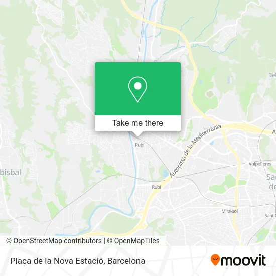 Plaça de la Nova Estació map