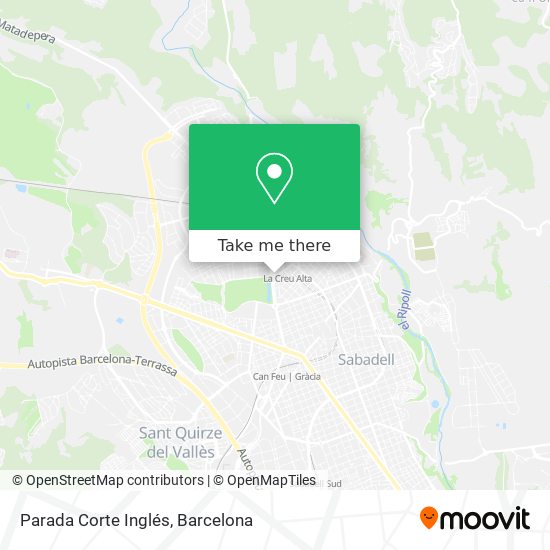 Parada Corte Inglés map