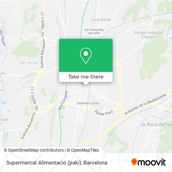 Supermercat Alimentació (paki) map