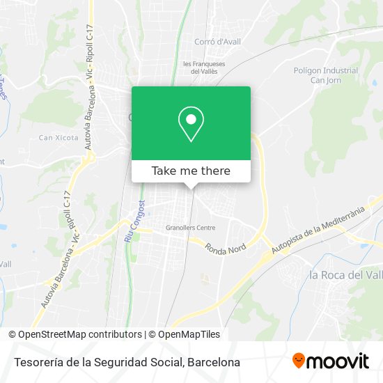 Tesorería de la Seguridad Social map