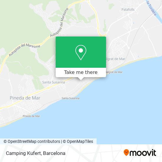 Camping Kufert map