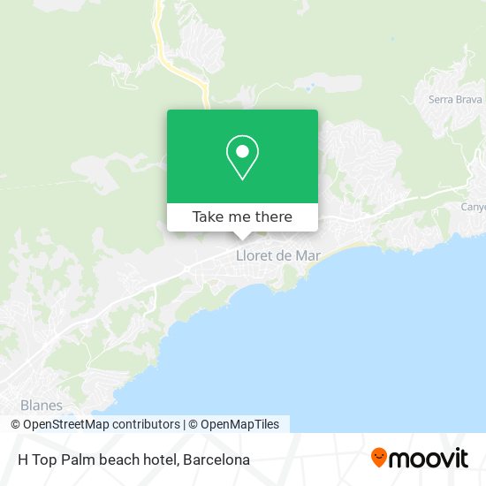 H Top Palm beach hotel map