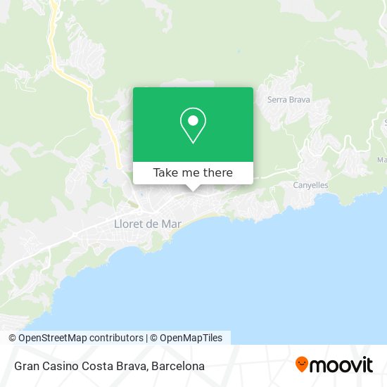 mapa Gran Casino Costa Brava