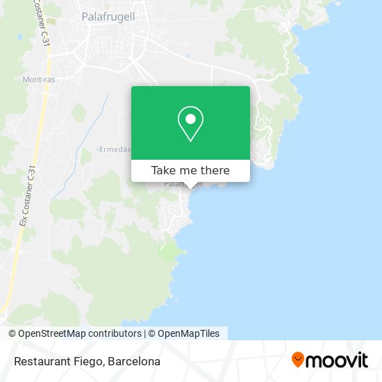 Restaurant Fiego map