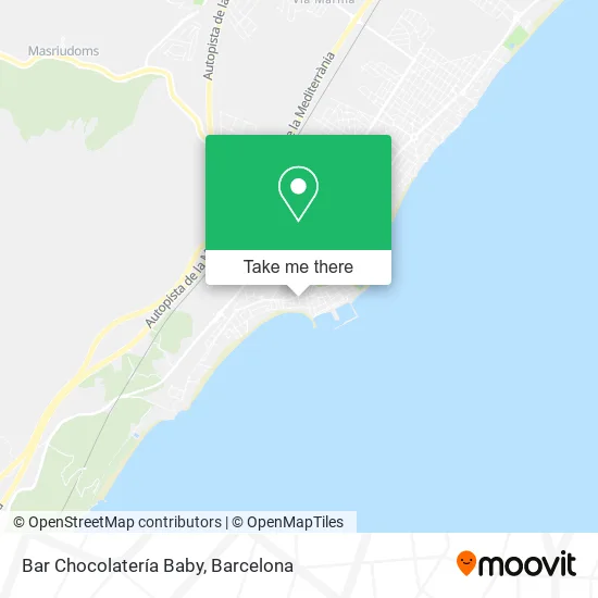 Bar Chocolatería Baby map