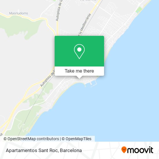 Apartamentos Sant Roc map