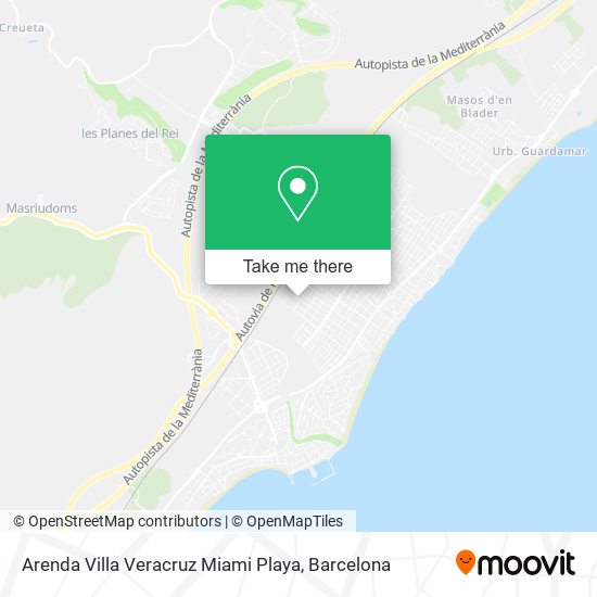 Arenda Villa Veracruz Miami Playa map
