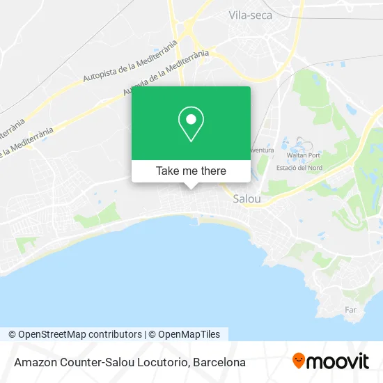 Amazon Counter-Salou Locutorio map