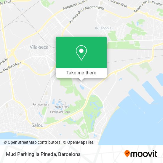 Mud Parking la Pineda map