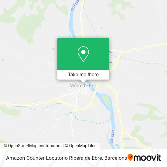 Amazon Counter-Locutorio Ribera de Ebre map