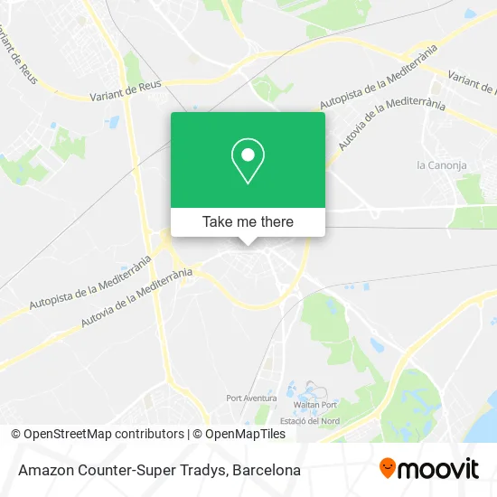 Amazon Counter-Super Tradys map