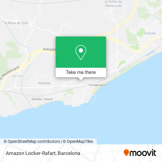 Amazon Locker-Rafart map