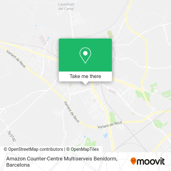 Amazon Counter-Centre Multiserveis Benidorm map