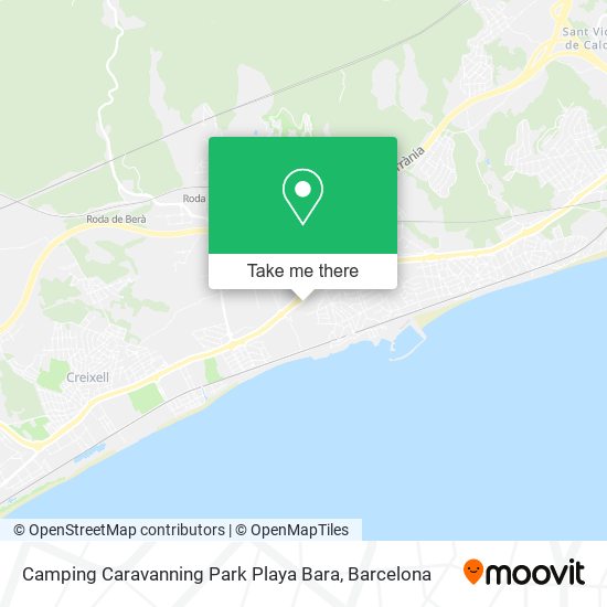 Camping Caravanning Park Playa Bara map