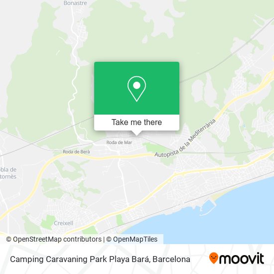 Camping Caravaning Park Playa Bará map