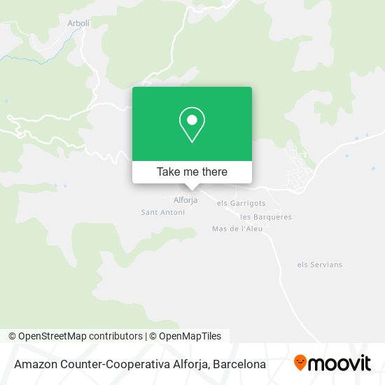 Amazon Counter-Cooperativa Alforja map