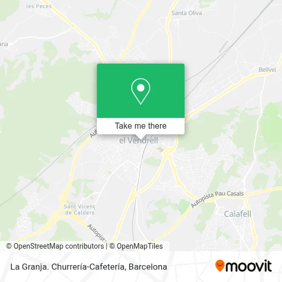 La Granja. Churrería-Cafetería map