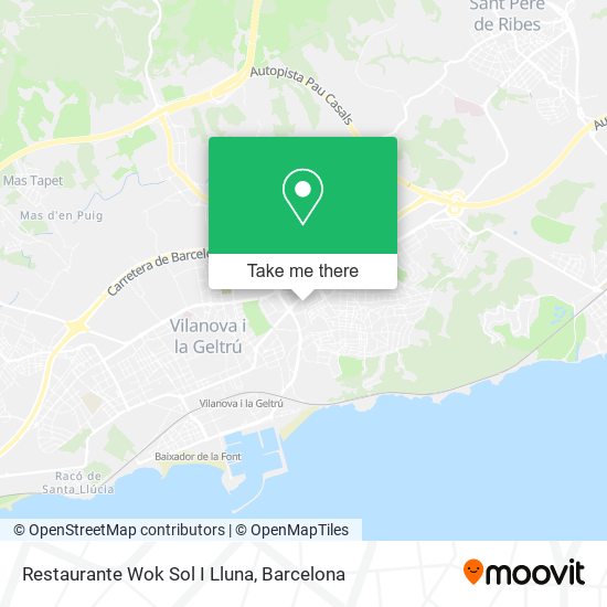 Restaurante Wok Sol I Lluna map