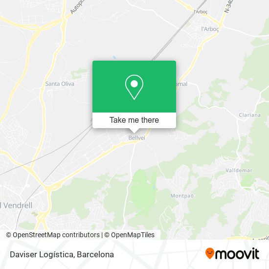 Daviser Logística map