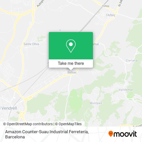Amazon Counter-Suau Industrial Ferretería map
