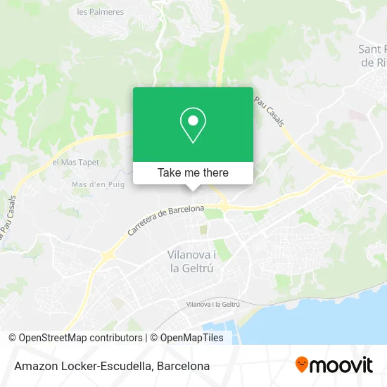 Amazon Locker-Escudella map