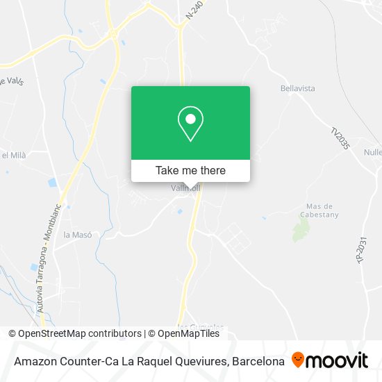 Amazon Counter-Ca La Raquel Queviures map