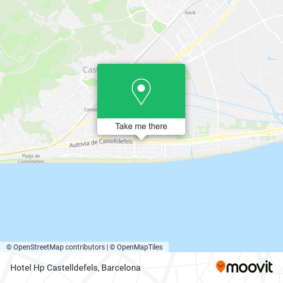 Hotel Hp Castelldefels map