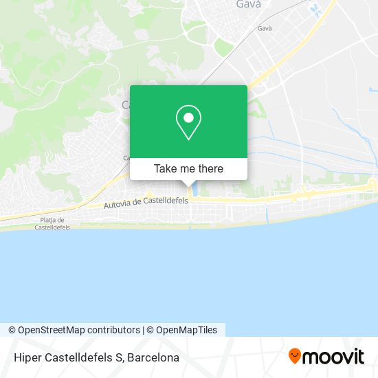 Hiper Castelldefels S map