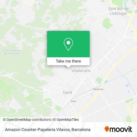 Amazon Counter-Papelería Vilavox map
