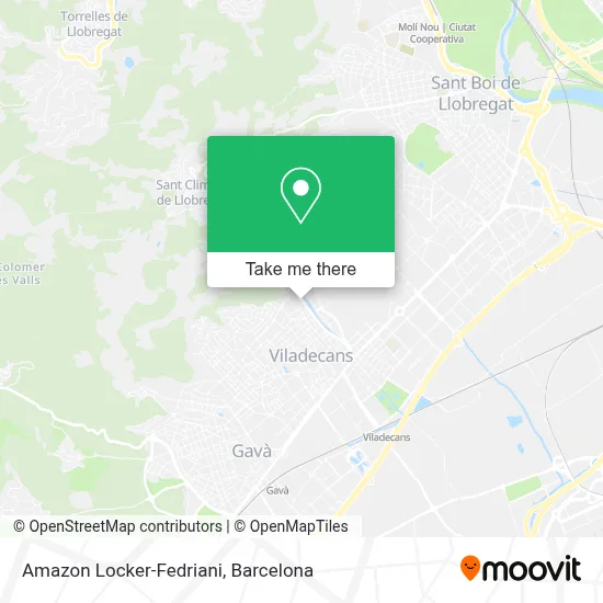 Amazon Locker-Fedriani map