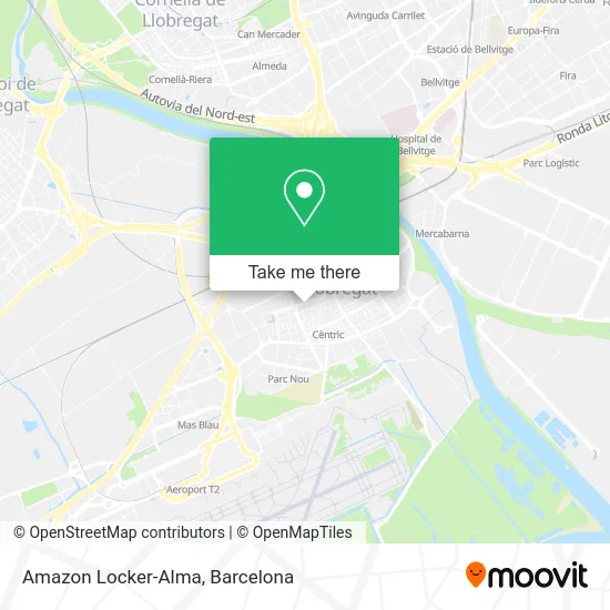 Amazon Locker-Alma map