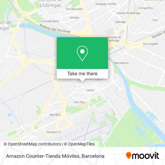 Amazon Counter-Tienda Móviles map