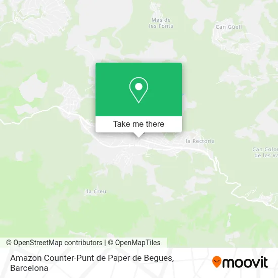 Amazon Counter-Punt de Paper de Begues map