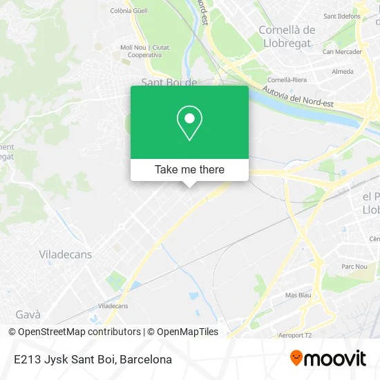 E213 Jysk Sant Boi map