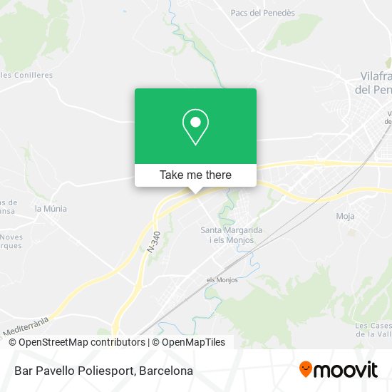 Bar Pavello Poliesport map