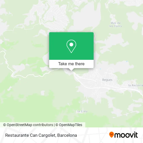 Restaurante Can Cargolet map