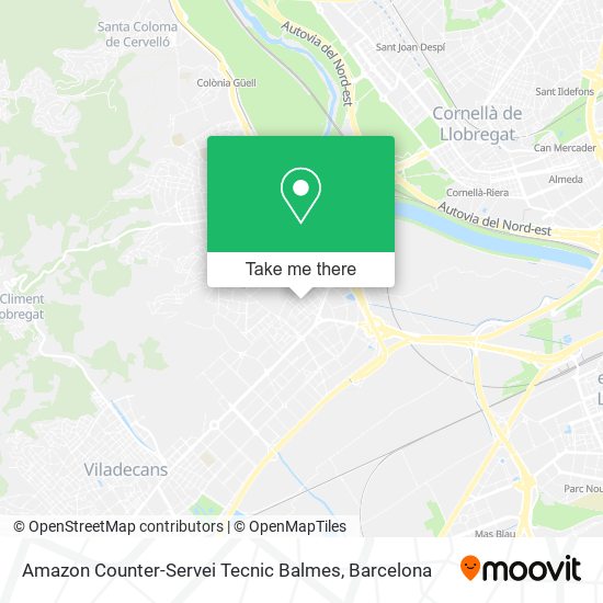 Amazon Counter-Servei Tecnic Balmes map