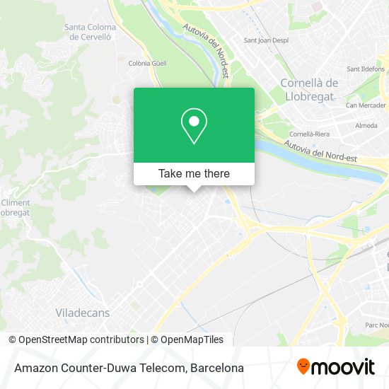 mapa Amazon Counter-Duwa Telecom