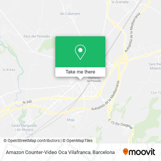 Amazon Counter-Video Oca Vilafranca map