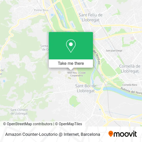 Amazon Counter-Locutorio @ Internet map