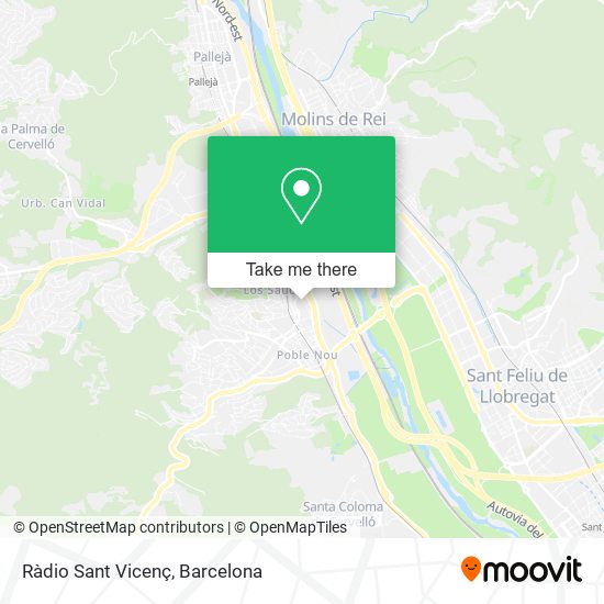 Ràdio Sant Vicenç map