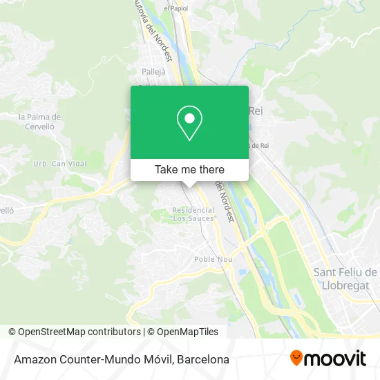 Amazon Counter-Mundo Móvil map