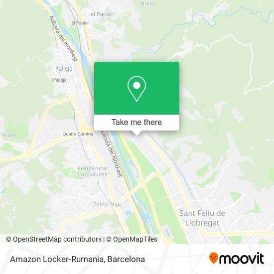 mapa Amazon Locker-Rumania