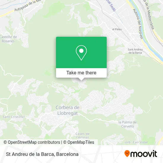 St Andreu de la Barca map