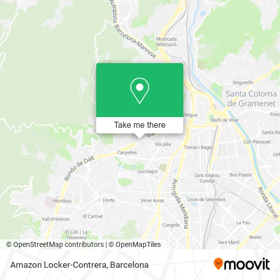 Amazon Locker-Contrera map
