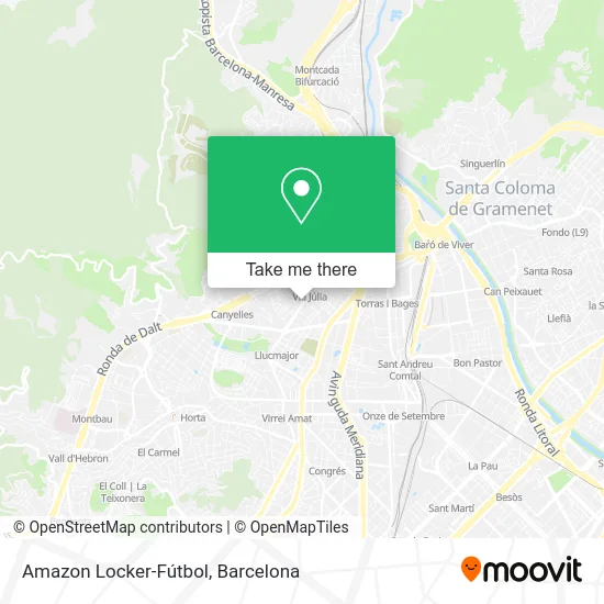 Amazon Locker-Fútbol map
