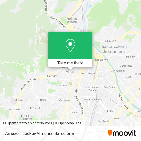 Amazon Locker-Almunia map