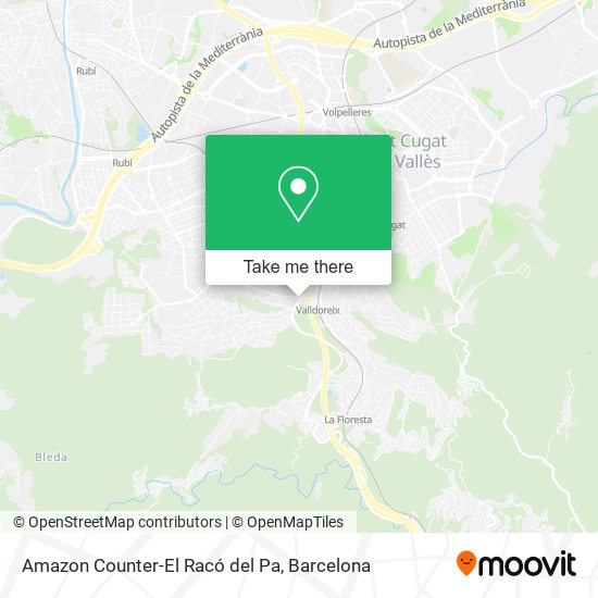 Amazon Counter-El Racó del Pa map